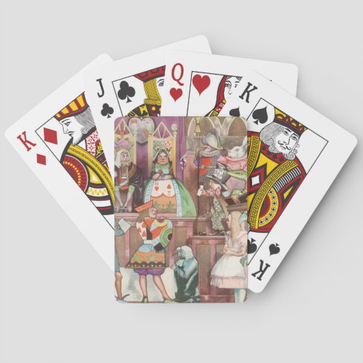  Alice in Wonderland, koningin van harten Pokerkaarten (Achterkant)