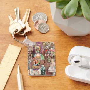 Alice in Wonderland, koningin van harten Sleutelhanger