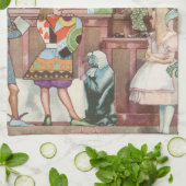  Alice in Wonderland, koningin van harten Theedoek (Gevouwen)