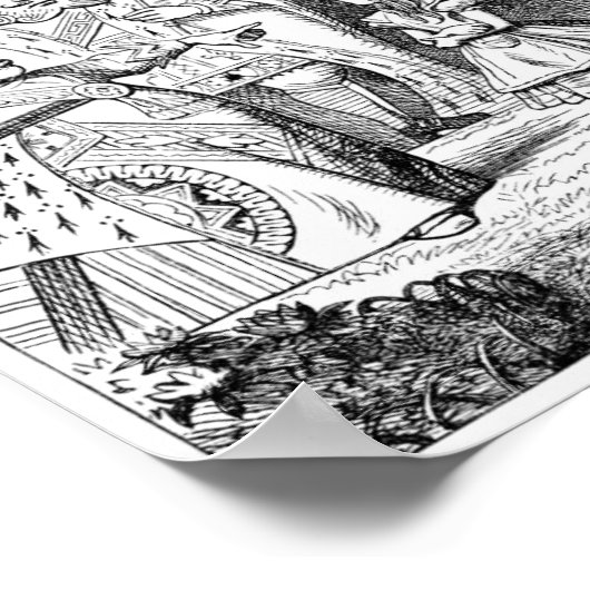 Alice in Wonderland: Koningin van het hart en eers Poster (Hoek)