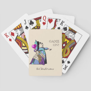 Alice in Wonderland  koningin van het hart Pokerkaarten