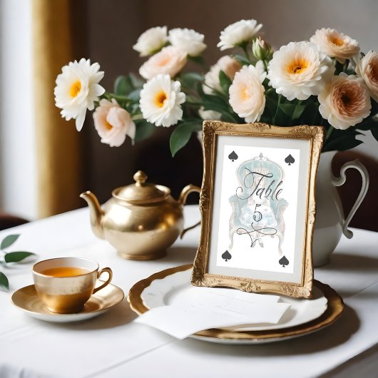 Alice in Wonderland Koninklijke troonspelkaart Kaart