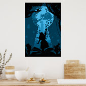 Alice in Wonderland Kunst in het Verhaal Boek Poster (Keuken)