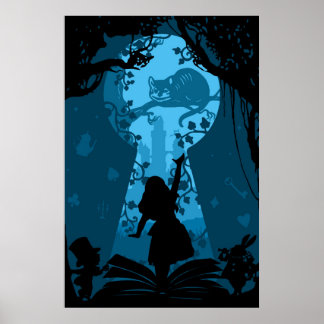 Alice in Wonderland Kunst in het Verhaal Boek Poster