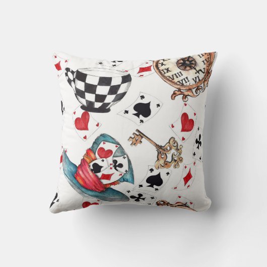 Alice in Wonderland Kussen (Achterkant)