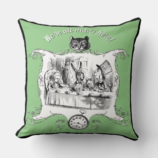 Alice in Wonderland Kussen (Voorkant)