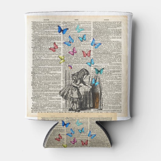 Alice in Wonderland - laat het avontuur beginnen Blikjeskoeler (Voorkant)