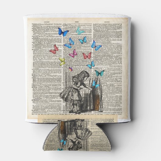 Alice in Wonderland - laat het avontuur beginnen Blikjeskoeler (Achterkant)