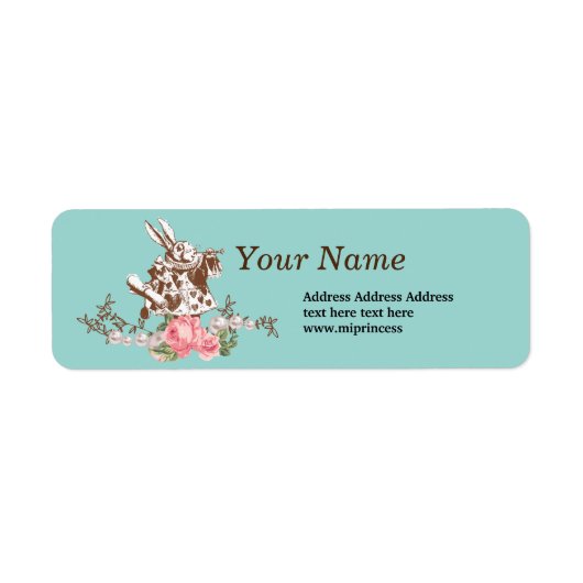 alice in wonderland , label (Voorkant)