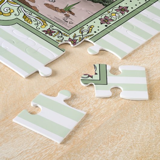 Alice in Wonderland Late White Rabbit Art Legpuzzel (Zijkant)