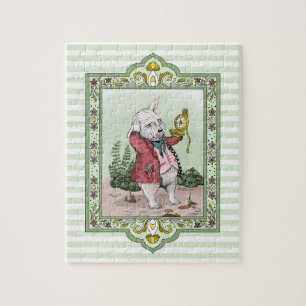 Alice in Wonderland Late White Rabbit Art Legpuzzel