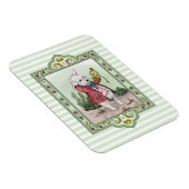 Alice in Wonderland Late White Rabbit Art Magneet (Rechterzijde)