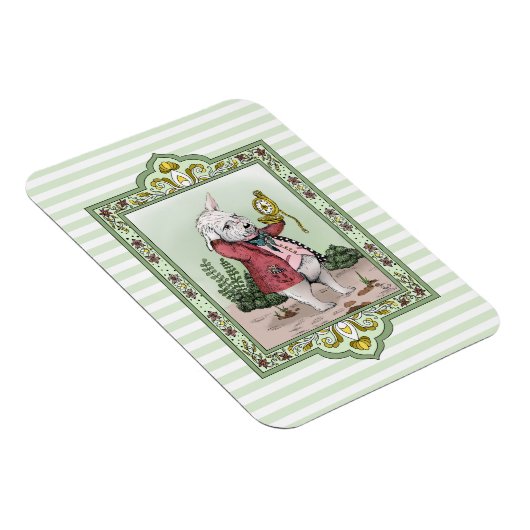 Alice in Wonderland Late White Rabbit Art Magneet (Rechterzijde)