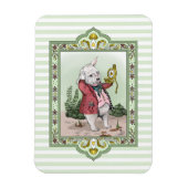Alice in Wonderland Late White Rabbit Art Magneet (Verticaal)
