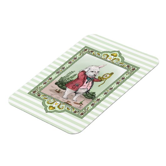 Alice in Wonderland Late White Rabbit Art Magneet (Linkerzijde)