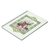 Alice in Wonderland Late White Rabbit Art Notitieboek (Linkerzijde)