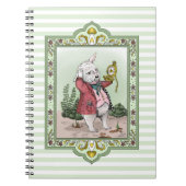 Alice in Wonderland Late White Rabbit Art Notitieboek (Voorkant)