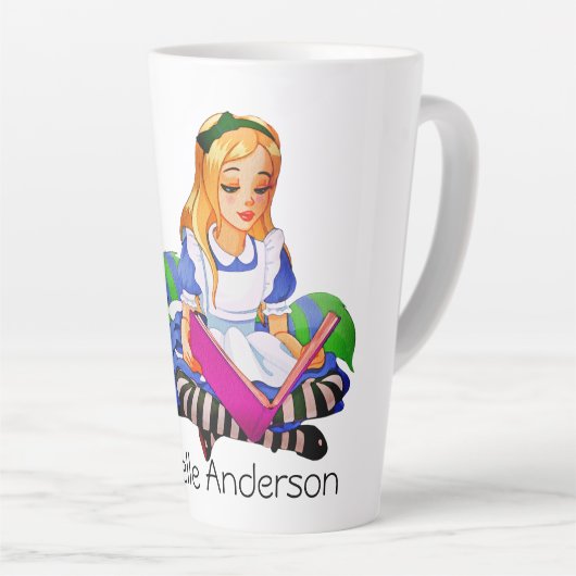 Alice in Wonderland Latte Mok (Rechterhoek)