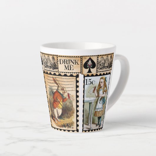 Alice in Wonderland Latte Mok (Rechterhoek)