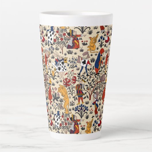 Alice in Wonderland Latte Mok (Voorkant)