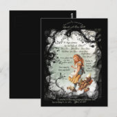 Alice in Wonderland Leeftijd Theeën Walrus Briefkaart (Voorkant / Achterkant)