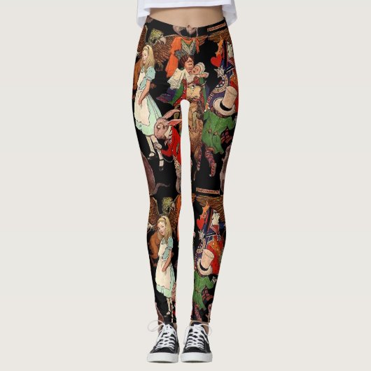 Alice in Wonderland Leggings voor vrouwen (Voorkant)