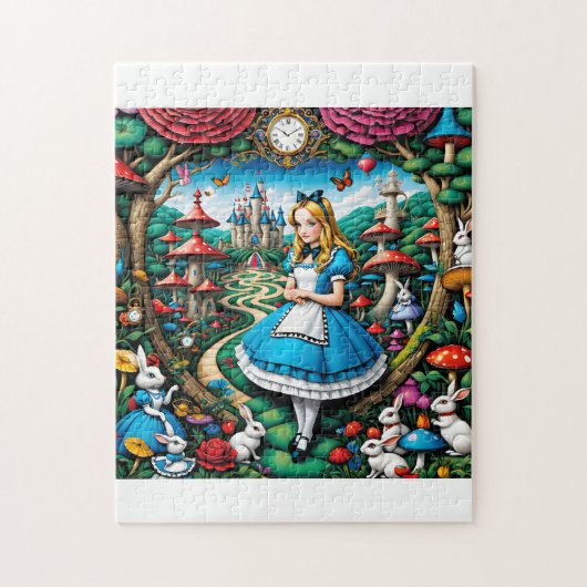 Alice in Wonderland Legpuzzel (Verticaal)