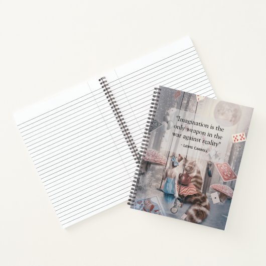 Alice in Wonderland Lewis Carroll Imagination Notitieboek (Binnen)