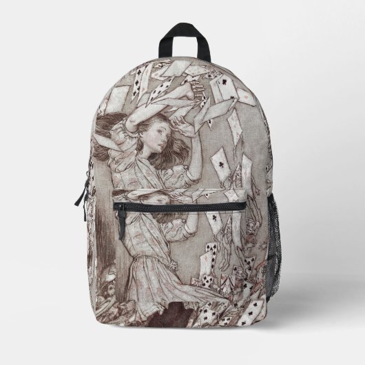 Alice in Wonderland Lewis Carroll Rackham Bedrukte Rugzak (Voorkant)