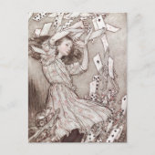 Alice in Wonderland Lewis Carroll Rackham Briefkaart (Voorkant)