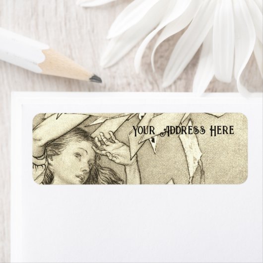 Alice in Wonderland Lewis Carroll Rackham Etiket (Insitu)