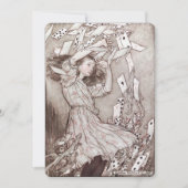 Alice in Wonderland Lewis Carroll Rackham Kaart (Voorkant)