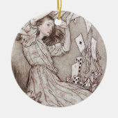 Alice in Wonderland Lewis Carroll Rackham Keramisch Ornament (Voorkant)