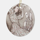 Alice in Wonderland Lewis Carroll Rackham Keramisch Ornament (Links)