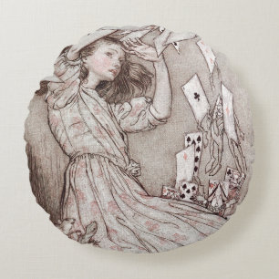 Alice in Wonderland Lewis Carroll Rackham Rond Kussen