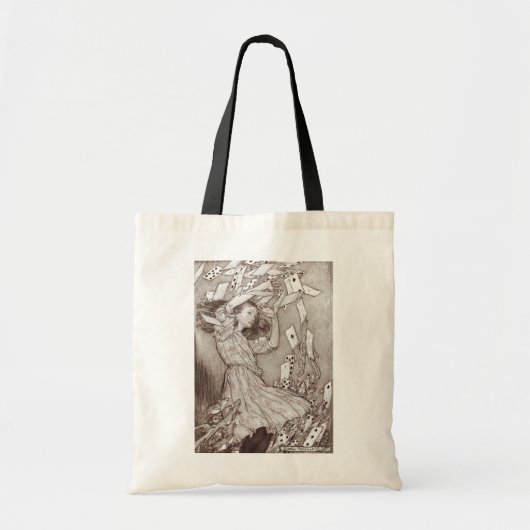 Alice in Wonderland Lewis Carroll Rackham Tote Bag (Voorkant)