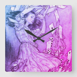 Alice in Wonderland Lewis Carroll Rackham Vierkante Klok