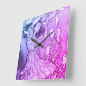 Alice in Wonderland Lewis Carroll Rackham Vierkante Klok (Hoek)