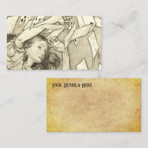 Alice in Wonderland Lewis Carroll Rackham Visitekaartje