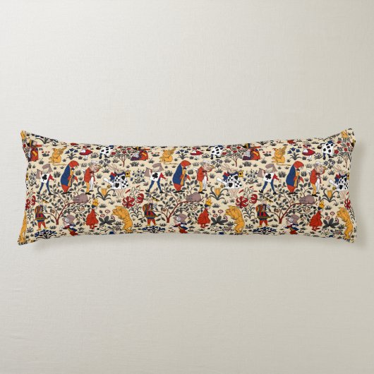 Alice in Wonderland Lichaamskussen (Voorkant)