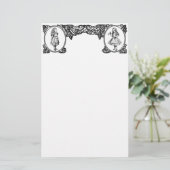 Alice in Wonderland  Lijst Briefpapier (Staand voorkant)
