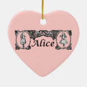 Alice in Wonderland  Lijst Keramisch Ornament (Achterkant)