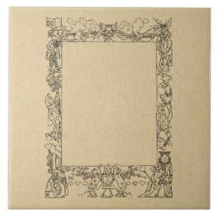 Alice in Wonderland Lijst  Kunst Tegeltje