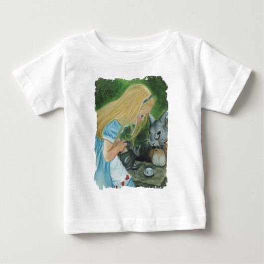 Alice in Wonderland Long Sleeve Toddler T-Shirt (Voorkant)