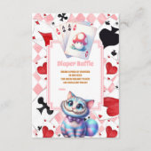 Alice in Wonderland luierloterij Informatiekaartje (Voorkant)