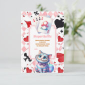 Alice in Wonderland luierloterij Informatiekaartje (Staand voorkant)