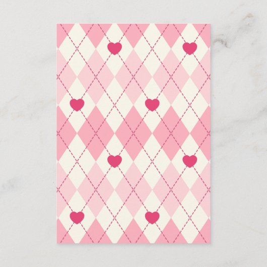 Alice in Wonderland luierloterij Informatiekaartje (Achterkant)