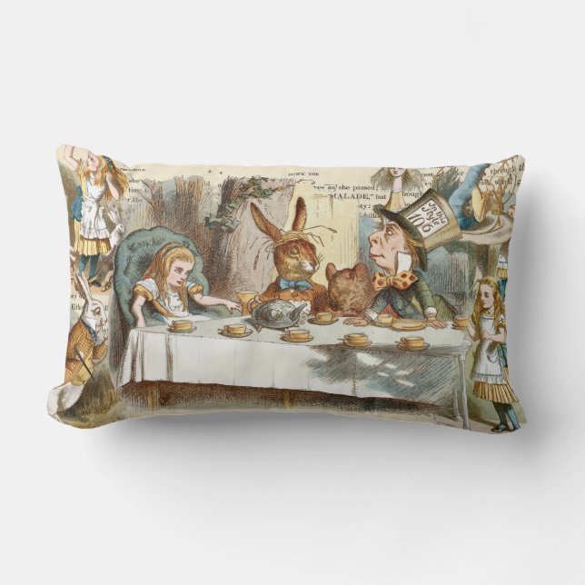 Alice in Wonderland Lumbar Pillow Kussen (Voorkant)
