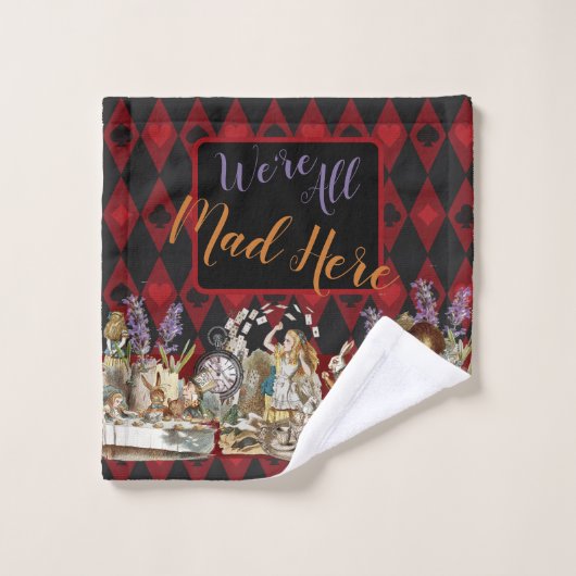 Alice in Wonderland Mad Cheshire Cat Bad Handdoek (Wasdoekje)