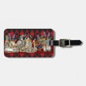 Alice in Wonderland Mad Cheshire Cat Bagagelabel (Voorkant horizontaal)